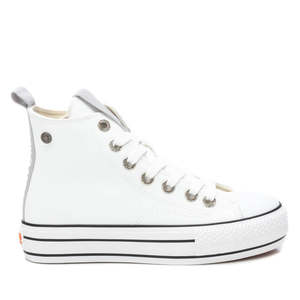Donna Sneakers White High Top Chunky <b>Shoes</b> Size 37 - Product Image 1