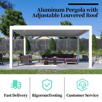 Pergola rétractable électrique avec capteur de pluie pour terrasse, auvent innovant et créatif pour jardin et gazebo
