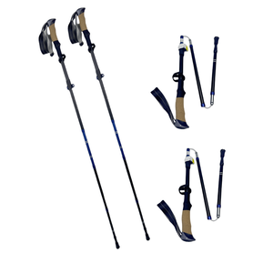 Bastones de Senderismo Ajustables de Aluminio 7075, Bastones Nórdicos con Empuñaduras de EVA y Corcho para Camping y Excursionismo - Product Image 5