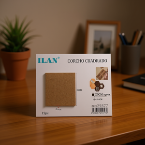 Pannello Decorativo in Sughero 20Cm Quadrato 12 Pezzi ILAN per Arredamento Casa - Product Image 3