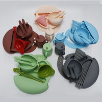 Ensemble de bavoirs et sucettes en silicone pour bébé, sans BPA, conformes FDA/LFGB, écologiques, étanches, pour la dentition et l'alimentation des tout-petits, fabriqués sur mesure en usine