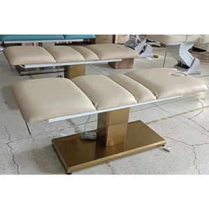 เตียงนวดหน้าไฟฟ้า Kisen รุ่น Nude Leather Gold Base พร้อมที่นอนเมมโมรี่โฟมแบบ 3 โซน มีรู - Product Image 4