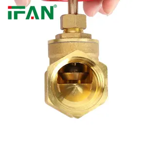 Высококачественные водорегулирующие клапаны IFAN, водопроводные кованые латунные задвижки с гибкой резьбой