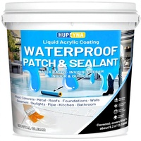 Hupeyna Scellant acrylique imperméable liquide transparent, revêtement réparateur anti-fuite, adhésif invisible intérieur/extérieur