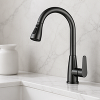 Robinet de cuisine Huagao chaud/froid en laiton chromé avec douchette, moderne, monotrou, à poser sur comptoir, avec capteur tactile et cartouche céramique