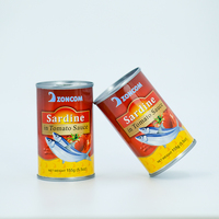 155g Directe d'usine Meilleures sardines en conserve conservées dans l'eau Sel Sirop Maquereau certifié Halal Meilleur prix