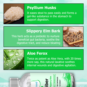 Complément Alimentaire Personnalisé Ocean Better Fiber Capsule Optimisé avec Psyllium Hulk et Sloppery Elim, Mélange Breveté - Product Image 4