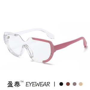 Eyewear Oversized <b>Frame</b> Sunglasses UV400 PC Unisex Fashion Sunshades - Product Image 5