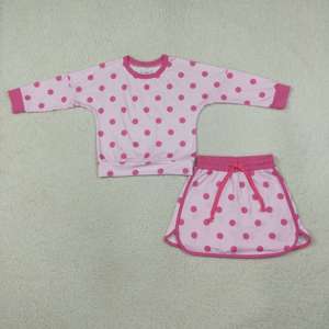 Completi <span class=keywords><strong>Abbigliamento</strong></span> <span class=keywords><strong>Bambina</strong></span> Trendy 2026 Stile Western con Pois, Set Gonne e Pantaloncini a Maniche Lunghe, <span class=keywords><strong>Abbigliamento</strong></span> Bambini all'Ingrosso - Product Image 5