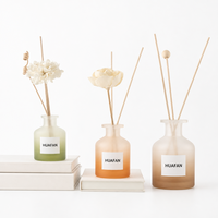 Flacon diffuseur de parfum cylindrique en verre de luxe 50ml 100ml 140ml 250ml 500ml, conteneur décoratif vide pour parfum, logo personnalisé