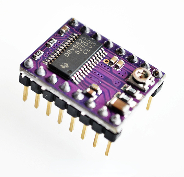 (Electronic Components)3D Printer Accessories Purple Stepper Motor Driver Heat Sink Reprap Stepper Driver Module DRV8825