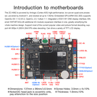 Placa Android Amlogic T982 con pantalla táctil Digital/señalización de máquina expendedora médica Pcba/placa madre de Control de estacionamiento de automóviles