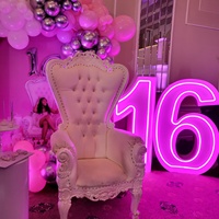Vente en gros néon 4ft 5ft métal fer extérieur géant grand chapiteau lumineux grand néon lettres chiffres support pour accessoires de mariage
