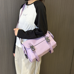 Nouvel Arrivage Sac Messager en Nylon Tendance et Simple pour Hommes et Femmes, Sac Bandoulière Décontracté Grande Capacité - Product Image 5