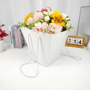 Wedding Decoration Caja de Flores Mother's day Gift Mom Flower Bag for Bouquets Flower Arrangement