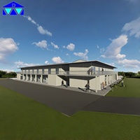 Maison modulaire en acier léger à assemblage rapide pour dortoir en conteneur maritime