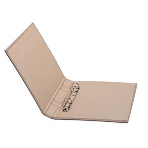 Binder penutup kulit PU logo kustom 4 cincin klip logam a6 binder mewah - Product Image 3