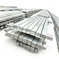 Barre rectangulaire en aluminium 5052, dimensions 5 mm x 10 mm, profil creux, prix au kg 6061
