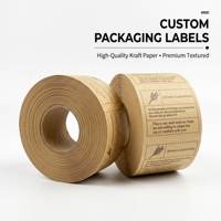 Étiquettes personnalisées en rouleau pour pots de bougies en kraft, résistantes à la chaleur et aux déchirures, autocollants à forte adhérence pour pots en verre ou en métal pour bougies parfumées