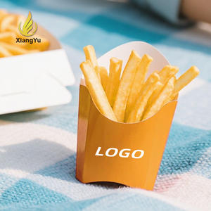 Scatole Personalizzate in Carta Kraft <span class=keywords><strong>per</strong></span> Fast Food, Contenitori Pieghevoli <span class=keywords><strong>per</strong></span> Patatine Fritte con Stampa Offset <span class=keywords><strong>per</strong></span> Asporto - Product Image 1