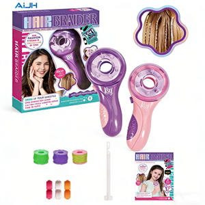 Tresseur de cheveux électrique AiJH pour filles, machine à tresser DIY, kit de coiffure torsadée, cadeau pour enfants, jouets de maquillage - Product Image 1