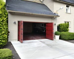 16x7 이중 개방 전기 롤업 절연 수평 접이식 2 중 차고 문 - Product Image 1