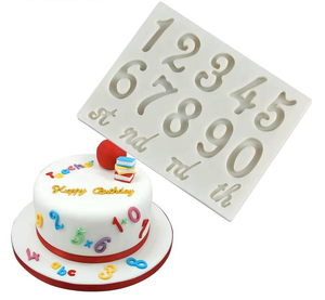 Molde de Silicona con Forma de Números y Letras para Decoración de Pasteles, Repostería y Chocolate - Product Image 2