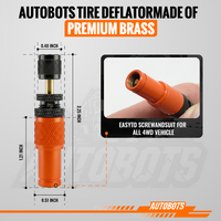 Dégonfleur de pneus de voiture OEM d'usine, logo personnalisé, camions tout-terrain, SUV, réglage automatique, 4x4, 10-30 psi, dégonfleur de pneus en laiton avec manomètre