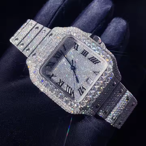 Hip Hop Full Iced Out Watch Moissanite orologio da uomo Vvs1 Pass Diamond Tester automatico meccanico orologi da polso di lusso cartierabili - Product Image 4