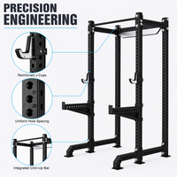 Rack à Squat Ouvert de Qualité Commerciale, Rack de Musculation Multifonctionnel avec Exercice Triceps, Acier au Carbone Q235, Équipement de Gym de Haute Qualité