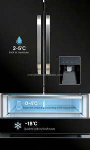 Air-Cooled Technology Direct Cool Water Dispenser French-style 4-door Stainless Steel Frost-Free <b>Refrigerator</b> Air-Cooled Technol - Product Image 4