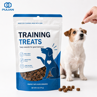 Sachet d'emballage personnalisé pour friandises d'entraînement, petit sac refermable à fermeture éclair pour récompenses canines, friandises de petite taille et emballage refermable