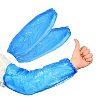 Schutzhüllen aus Kunststoff arm Unisex-Einweg-PE über den Ärmeln Blau 20x46 cm