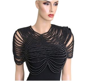 Nouvelle mode chaîne de collier artisanale chaîne de corps perlée de haute qualité avec perles en plastique perle tendance utilisation de bijoux de style sexy - Product Image 1