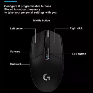 Ratón Inalámbrico para Juegos Logitech G304, Sensor Óptico de 12000 DPI, 6 Botones, Ratón Ligero para PC, Portátil, Esports, FPS, <span class=keywords><strong>MOBA</strong></span> - Product Image 4