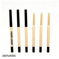 30 Emballages de stylos pour eye-liner, tubes vides pour crayons à lèvres, crayons à sourcils rotatifs automatiques hermétiques avec taille-crayon intégré, cosmétiques en plastique