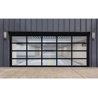 Porte de garage automatique pliante en alliage d'aluminium CBMmart, moderne, à haute vitesse, étanche et finie