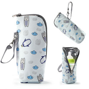 Bolsa térmica para el almuerzo con estampado de animales, ligera, de tela Oxford, con cremallera, para niños, para la escuela o para pícnic. - Product Image 1
