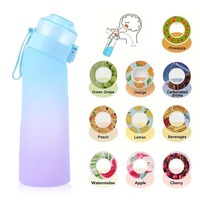 Bouteille d'eau de sport Tritan 650 ml 500 ml avec paille pour la salle de sport, capsules aromatiques applicables aux dosettes de parfum à faire bouillir