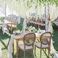 Bunga palsu bunga Wisteria benang panjang simulasi sutra buatan wisteria bunga tali gantung