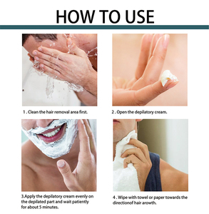 OEM Crème naturelle pour hommes, corps, poitrine, dos, épilation douce privée, indolore, parties intimes, épilation des peaux sensibles - Product Image 5