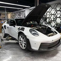 Nuevo Kit de Modificación de Carrocería para 911 992 GT3RS 2019-2023, Parachoques Delanteros/Traseros de Fibra de Carbono, Alerón, Recortes para Faros Antiniebla, Fácil Instalación