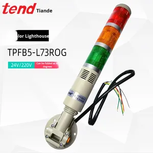 เครื่องตั้งสัญญาณเตือนไฟ LED สามสีแบบพับได้ TPFB5-L73ROG เครื่องตั้งสัญญาณ24V 220V - Product Image 3