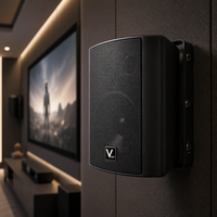 Système de sonorisation professionnel haute puissance MS50 pour concerts, enceintes de monitoring noires 100W (AES/RMS), Microsoft Cortana pour enceintes mobiles