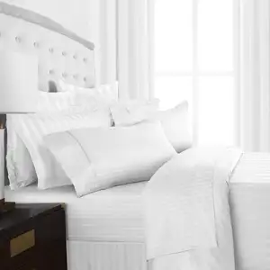 Yangzhou Factory 100% Baumwolle 3CM Streifen Hotel Bettwäsche High End Bettwäsche Bett bezüge Bettwäsche Set