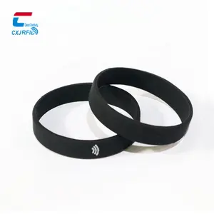 Eco-friendly Nfc Wristbands Color Custom Logo Ntag 213 Rubber Bracelet Wrist Band Silicone Wristband