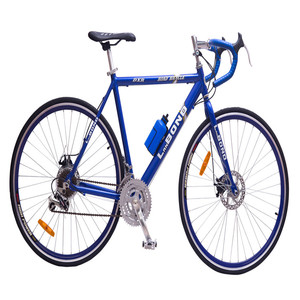 Vélo de route sport pour adultes, cycle en acier 700C, 21 vitesses, freins à disque doubles - Product Image 1