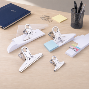 Pince à documents en acier inoxydable de différentes tailles pour le bureau et le rangement de documents - Product Image 2