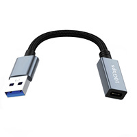 Kabel USB3.2 Gen2 Tipe-C ke USB-A Male to Female Tembaga Transfer Data 10Gbps Dua Sisi 1.5m 1m 0.3m