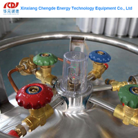 Cylindre de gaz liquide d'oxygène liquide VGL 195L 2.0Mpa, réservoir Dewar, cylindre de gaz cryogénique